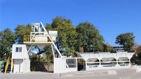 Modular wet mix batching plant with separate aggregates