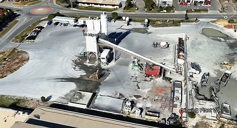 Central mixing batch plant for consistent concrete quality