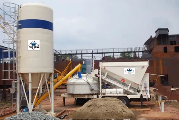 Portrate mobile batch plant for on-site concrete