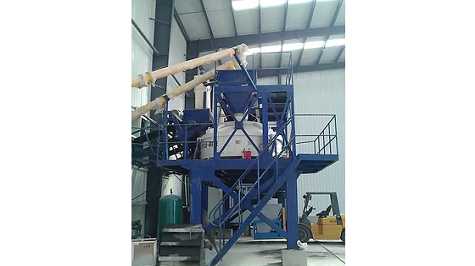 Wet batching plant with silos and mixers